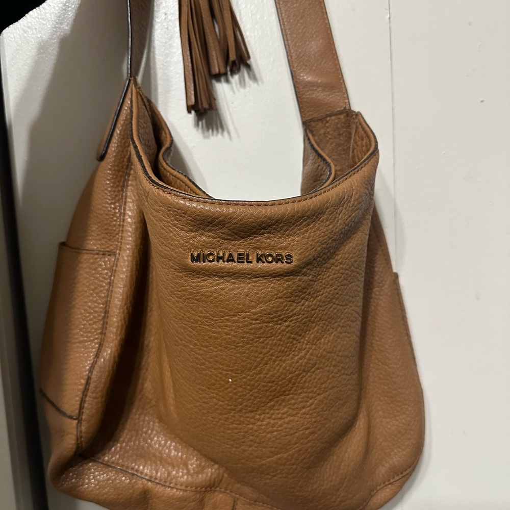 Michael Kors Tan Leather Shoulder Bag